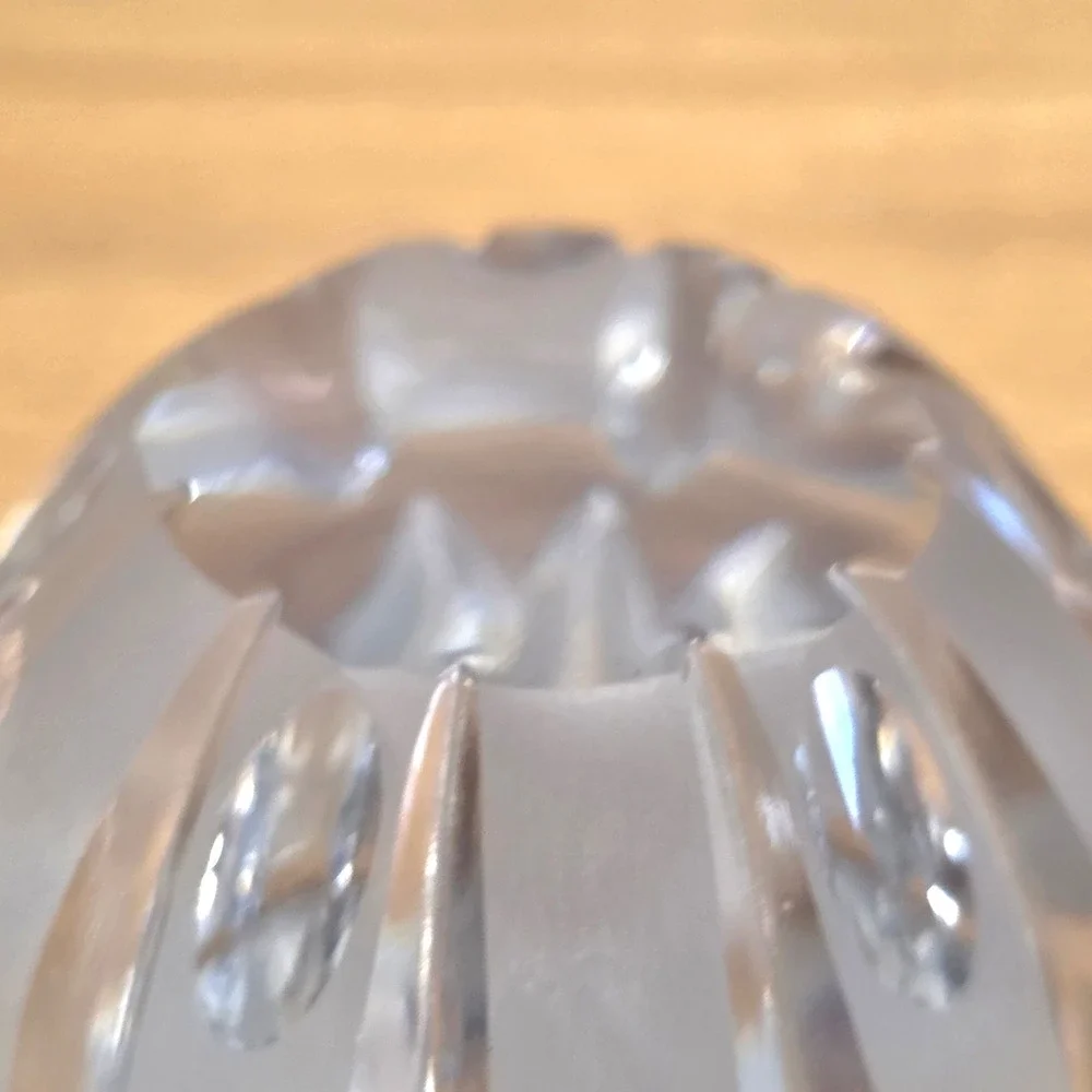 E&R Western Germany Golden‎ Crown Crystal Candy Dish Trinket Dish